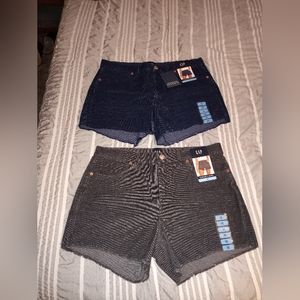 TWO pairs GAP brand corduroy shorts size 10 NWT